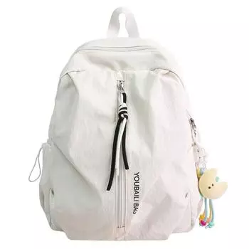 Женский рюкзак большой вместимости для учеников средней и старшей школы Small белый