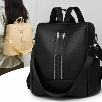 Женский рюкзак большой вместимости, многофункциональная дорожная сумка, легкая сумка через плечо, женский школьный ранец синий