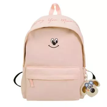 Женский рюкзак большой вместимости, мультяшный дорожный рюкзак, студенческий легкий школьный рюкзак Small розовый