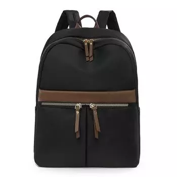 Женский рюкзак большой вместимости, нейлоновый рюкзак в стиле пэчворк чёрный