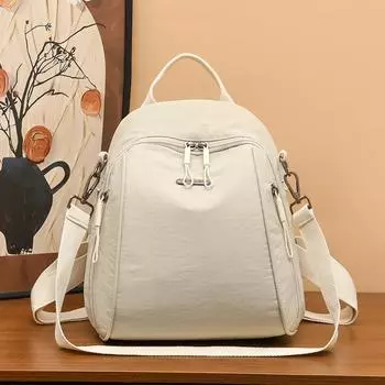 Женский рюкзак большой вместимости, однотонный рюкзак, студенческая дорожная сумка чёрный