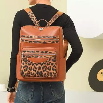 Женский рюкзак большой вместимости рюкзак для путешествий на природу сумка коричневый