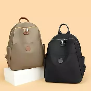 Женский рюкзак большой вместимости школьная сумка для поездок на работу легкая дорожная сумка чёрный