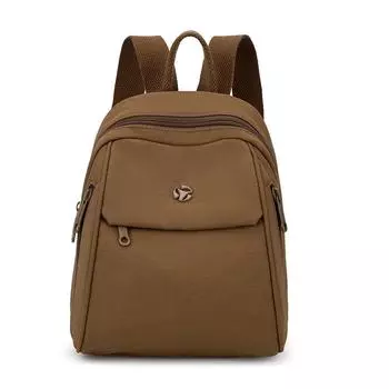 Женский рюкзак большой вместимости, студенческий школьный рюкзак, дорожная сумка, водоотталкивающая нейлоновая сумка коричневый