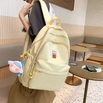 Женский рюкзак для колледжа, сумка для школьников розовый