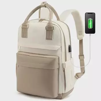 Женский рюкзак для ноутбука USB большой емкости - модная дорожная и школьная сумка