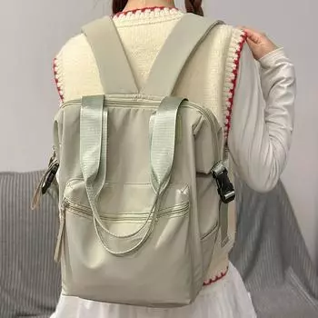 Женский рюкзак для путешественников, сумка через плечо с несколькими спинками, школьный рюкзак для школьников чёрный