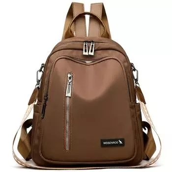 Женский рюкзак для путешествий большой вместимости, однотонный, школьный рюкзак для школьников чёрный