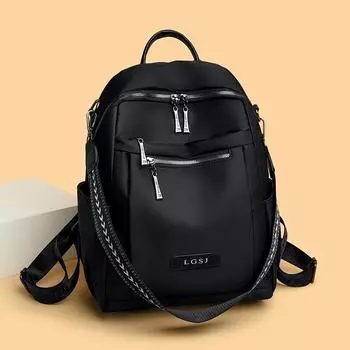 Женский рюкзак для путешествий на открытом воздухе чёрный