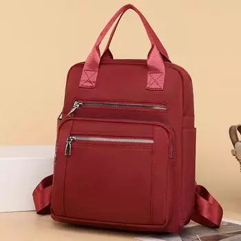 Женский рюкзак для путешествий, повседневная водонепроницаемая сумка через плечо Oxford, женская сумка большой емкости, многофункциональный школьный рюкзак 27*14*30cm чёрный