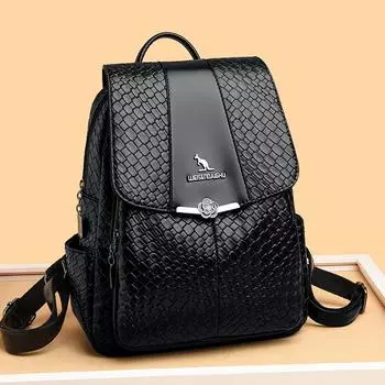 Женский рюкзак для путешествий среднего возраста чёрный