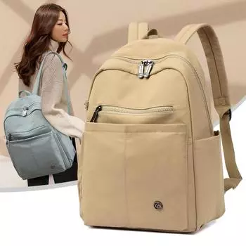 Женский рюкзак для школьников, большой емкости, легкий нейлоновый дорожный рюкзак синий