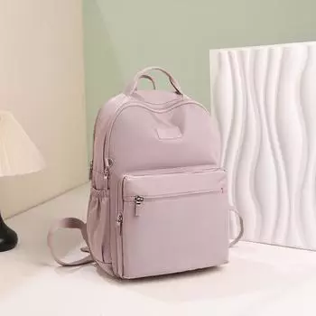 Женский рюкзак для школьников, большой емкости, нейлоновый рюкзак, дорожная сумка чёрный