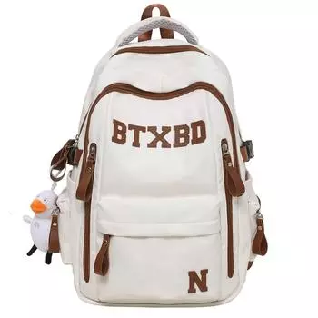 Женский рюкзак для школьников младших классов, школьный рюкзак для мужчин, большой емкости чёрный