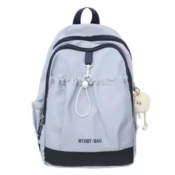 Женский рюкзак для школьников, рюкзак для путешествий в стиле цветных блоков чёрный