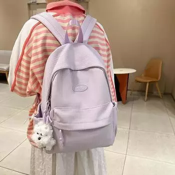 Женский рюкзак для учеников младших классов средней школы, легкий школьный ранец, большая вместимость, сумка для компьютера Small белый