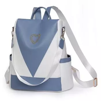 Женский рюкзак, дорожный рюкзак, противоугонный рюкзак из искусственной кожи, женский чёрный