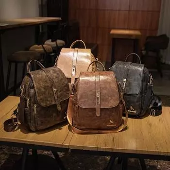 Женский рюкзак из искусственной кожи, школьный рюкзак, дорожная сумка жёлтый