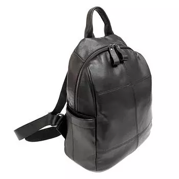 Женский рюкзак из натуральной кожи, черный женский рюкзак из воловьей кожи с верхним слоем, модная женская сумка, рюкзак из мягкой кожи для студентов чёрный