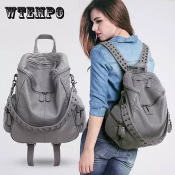 Женский рюкзак, кожаная сумка, женский дорожный рюкзак, кожаный женский школьный рюкзак для девочек, сумка