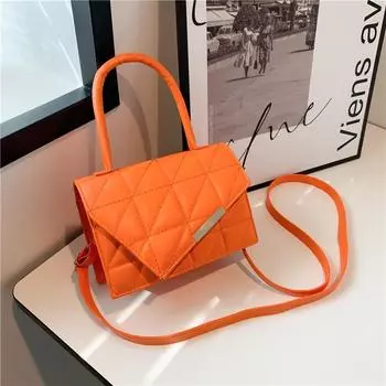 Женский рюкзак, модные женские сумки в корейском стиле, дизайнерские женские сумки на ремне, маленькая сумка через плечо с верхней ручкой One Size оранжевый
