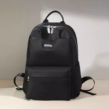 Женский рюкзак, модный, повседневный, легкий, простой, большой емкости, для путешествий, для школьников и студентов чёрный
