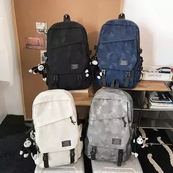 Женский рюкзак, мужской рюкзак большой вместимости, дорожный рюкзак, школьный рюкзак для школьников Small чёрный