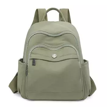 Женский рюкзак нейлоновый школьный рюкзак для студенток легкая дорожная сумка зелёный