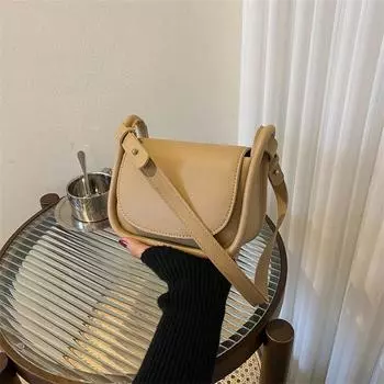 Женский рюкзак, новый стиль, женская сумка на плечо, однотонная дизайнерская сумка из искусственной кожи с клапаном, женская модная сумка через плечо One Size хаки