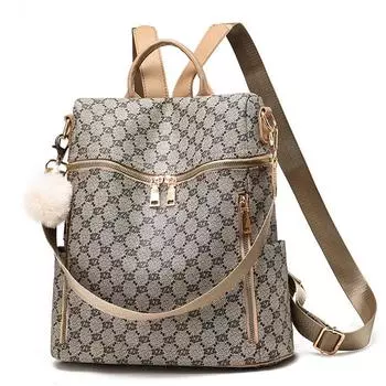 Женский рюкзак, роскошный брендовый дизайн, рюкзаки Traval, женский рюкзак, модная сумка из искусственной кожи с принтом и узором One Size хаки