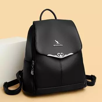 Женский рюкзак с большим плечом, рюкзак из мягкой кожи