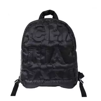 Женский рюкзак с буквенным принтом, осенне-зимний стиль, корейская мода, космическая хлопковая однотонная школьная сумка One Size