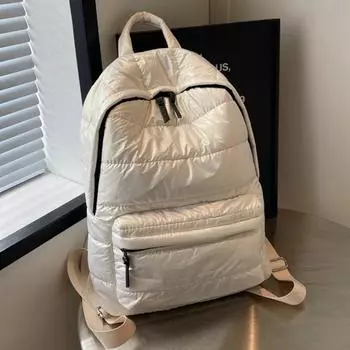 Женский рюкзак с хлопковой подкладкой через плечо, повседневный рюкзак, водонепроницаемый, школьный, дорожный, женский, модный, осень-зима