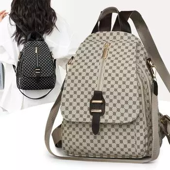 Женский рюкзак с принтом, большой вместимости, рюкзак из искусственной кожи, школьный рюкзак для школьников зелёный