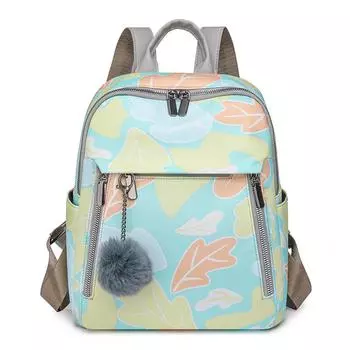 Женский рюкзак с принтом, школьный рюкзак большой емкости, легкий дорожный рюкзак зелёный