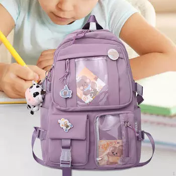 Женский рюкзак, школьная сумка, дорожные сумки для книг для девочек, подростков, мальчиков, детей, студентов синий