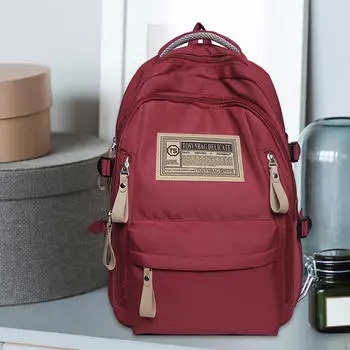 Женский рюкзак, школьный рюкзак, книжный рюкзак, мультяшная дорожная сумка, книжный портфель для подростка красный