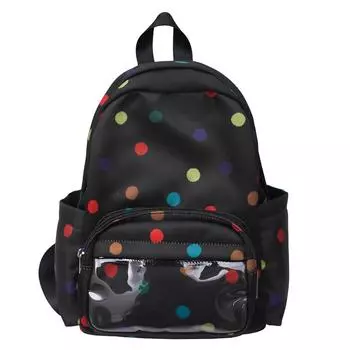 Женский рюкзак со звездным принтом, большой емкости, школьный портфель для школьников белый