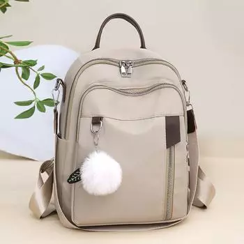 Женский рюкзак Splicing Commuter Travel Backpack большой емкости чёрный