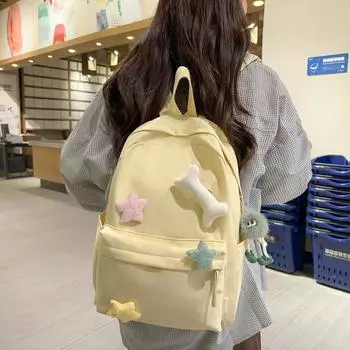 Женский рюкзак, студенческий рюкзак, школьный женский зелёный