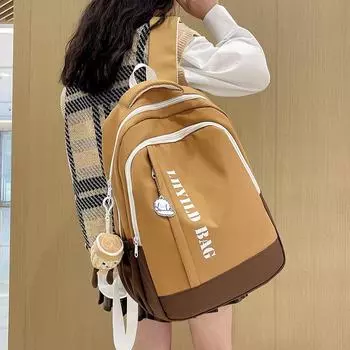 Женский рюкзак, студенческий школьный рюкзак, сумка большой вместимости Ruiying жёлтый