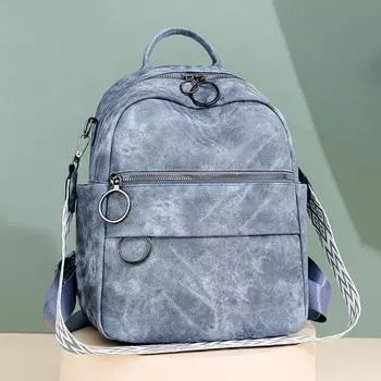 Женский рюкзак Водоотталкивающий нейлон Легкая сумка через плечо Дорожная сумка синий