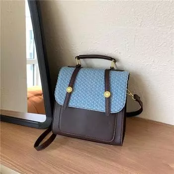 Женский рюкзак в стиле ретро, осень/зима 2023, сумка через плечо на одно плечо, сумка с уникальной текстурой, студенческий многофункциональный рюкзак