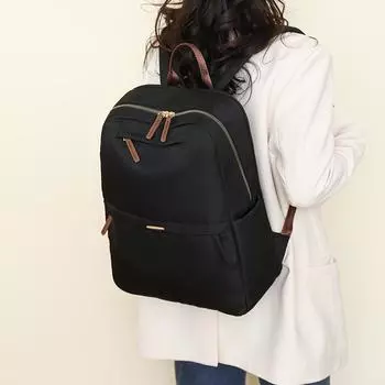 Женский рюкзак, водонепроницаемый уличный рюкзак большой емкости, студенческий школьный рюкзак чёрный