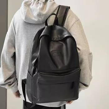 Женский рюкзак, женская кожаная школьная сумка для девочек-подростков, большие дорожные рюкзаки для мужчин, сумка для книг 30x14x42cm серый