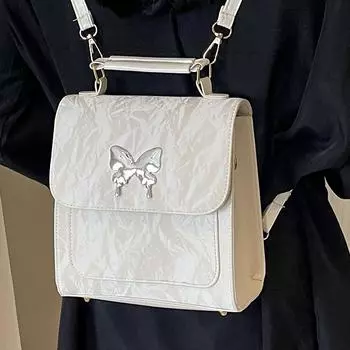 Женский рюкзак Женская сумка через плечо Стильная сумка на одно плечо One Size серый