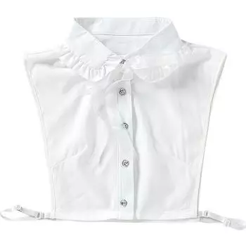 Женский съемный фальшивый воротник однотонный фальшивые воротники рубашка половинного размера блузка топ женский свитер фальшивые воротники аксессуары для одежды