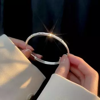 Женский серебряный браслет S999 Sky Star с супер сверкающим и уникальным дизайном, простой и продвинутый, новая тенденция 2022 года Adjustable size