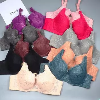 Женский сексуальный бюстгальтер пуш-ап большого размера для уменьшения размера груди и предотвращения провисания нижнего белья для женщин 36/80 чёрный