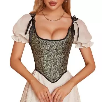 Женский сексуальный бюстгальтер с открытой спиной и принтами в стиле ретро с узкой талией Корректирующее белье XXXXL золотой